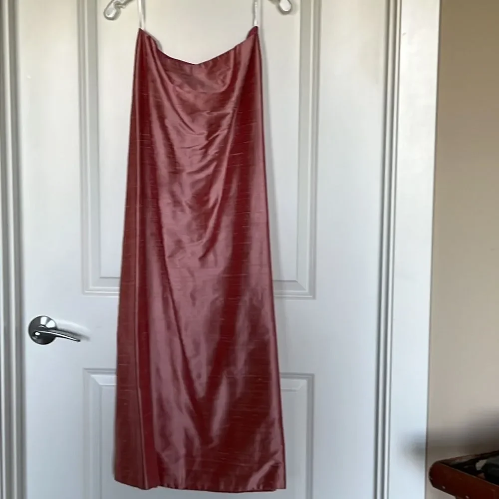 Vintage 1995 100% Dupioni Silk Formal Evening Gown Size 6 - Wedding Guest Dress - Picture 3 of 5